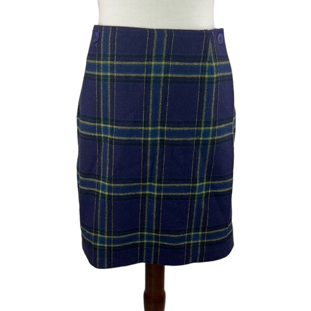 Innovation Sport Plaid Wool Wrap Skirt